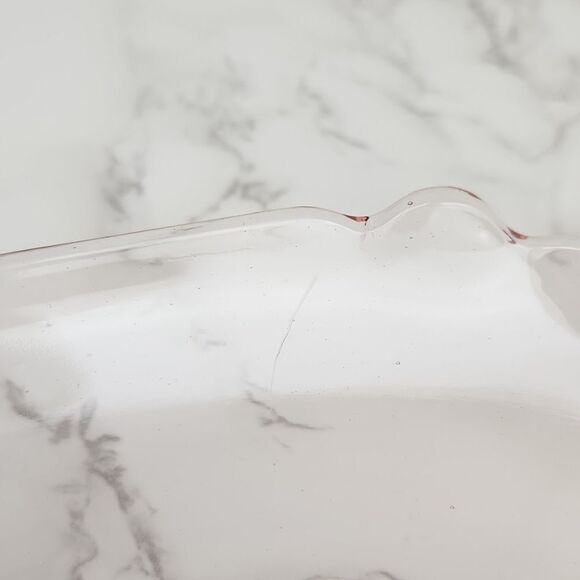 LancasterĀ VintageāPink Glass Landrum 10" Handheld Salad Serving Plate - Picture 8 of 9